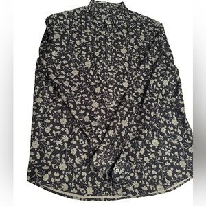 Express Flower Corduroy Shirt Large